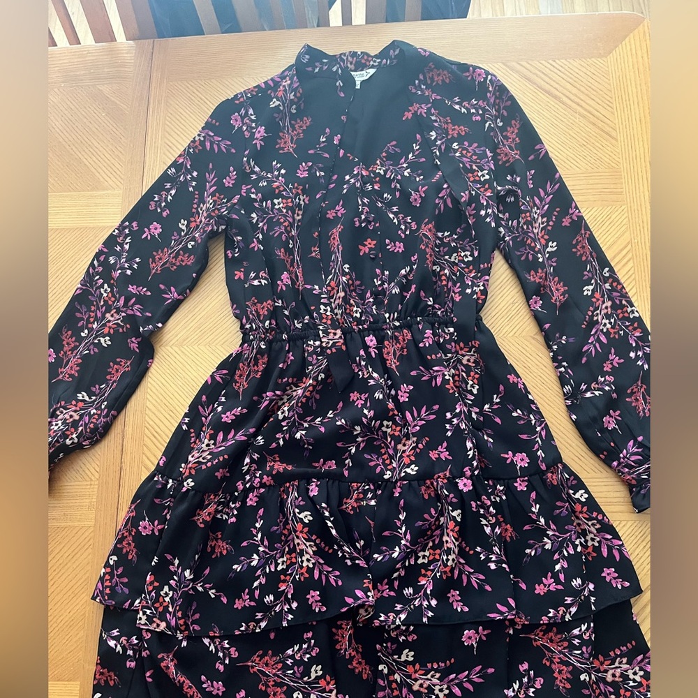 Nanette Lepore ruffle dress with adorable pattern